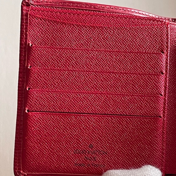 *Authentic* Louis Vuitton Epi Leather French Bifold Wallet Red Elegant Small - Picture 6 of 16